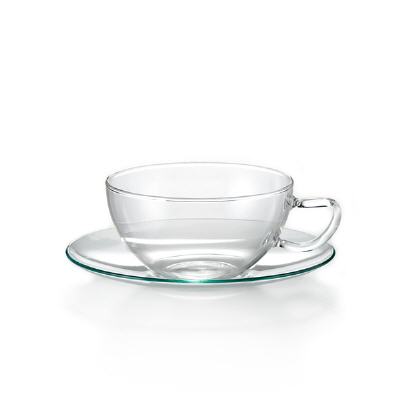 Teetasse Glas inkl. Untertasse